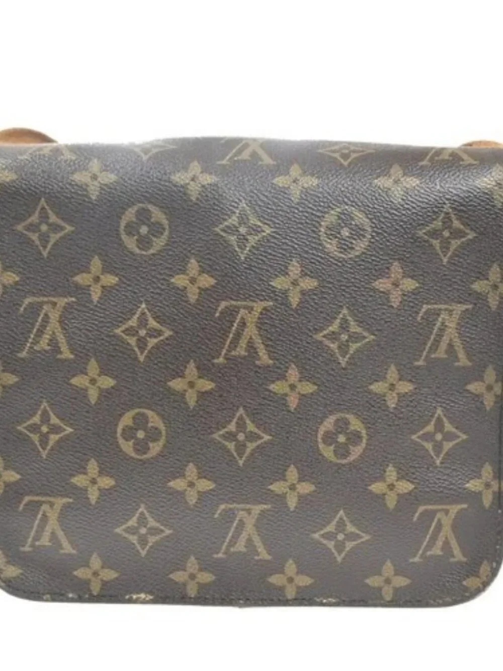 LOUIS VUITTON Cartouchiere MM Shoulder Bag Monogram Leather Brown M51253 62KP520